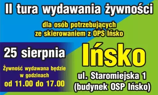Zdjęcie do II Tura Wydawania Żywności 
