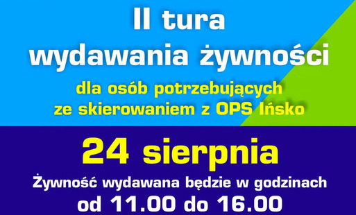 Zdjęcie do II tura wydawania żywności 