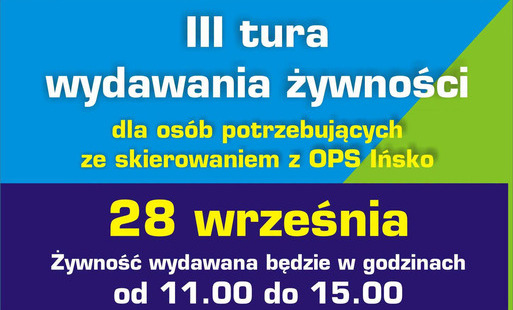 Zdjęcie do III tura wydawania żywności 
